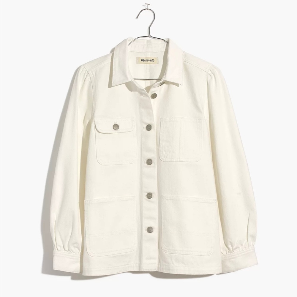 Madewell Off-White Denim Utility Jacket